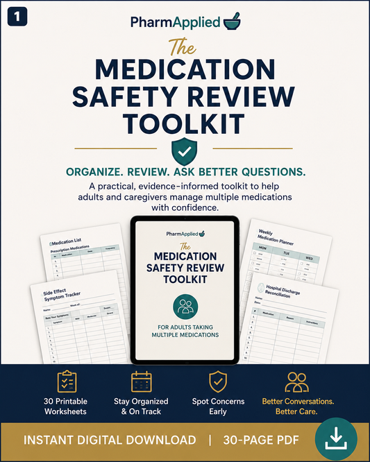 Medication Safety Review Toolkit printable PDF by PharmApplied